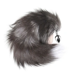 SM11 11-Piece Fox Tail Leather Bondage Set Handcuffs Cross Gag for BDSM & Sex Toys