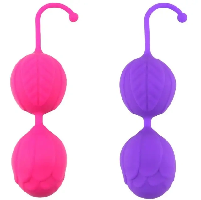 Rose Silicone Kegel Balls for Pelvic Floor Exercise Sex Toy