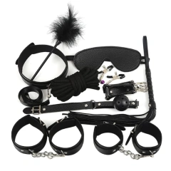 Adult Toys 10 Pcs SM Bondage Product Sex Bondage Set Bed Bondage Restraint Adult Game Belt Sex Handcuff Erotic Couples Games