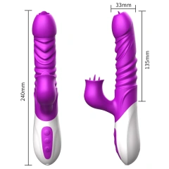 2019 Vibrating Waterproof Extendable Women Vibrator Sex Toys Thrusting Giant Dildo Telescopic Lifelike Dildo Vibrators