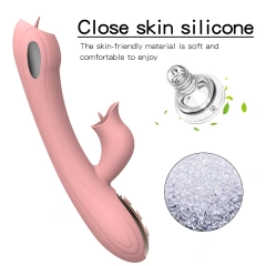 Powerful Double Motors 10 Modes Electric Shock Tongue Licking Vibrator Sex Toys Women