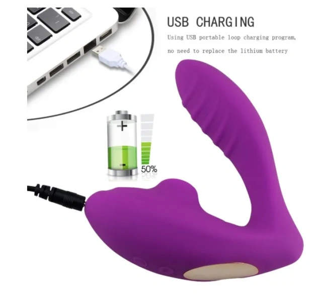Clitoral Sucking Vibrator with Clitoris and G-Spot Stimulation Wearable Dildos Couple Sex Vibrators with 10 Suction Vibration