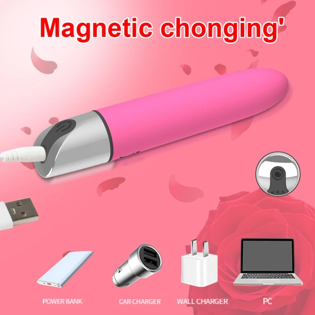 Powerful G Spot Mini Bullet Vibration Vibrator Vagina Clitoris Stimulator Dildo Rechargeable Masturbator Adult Sex Toy for Women