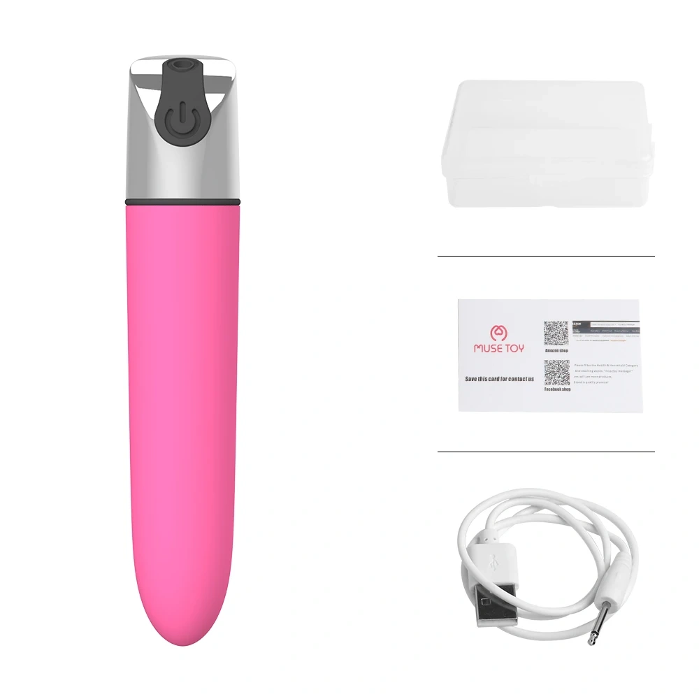 Powerful G Spot Mini Bullet Vibration Vibrator Vagina Clitoris Stimulator Dildo Rechargeable Masturbator Adult Sex Toy for Women