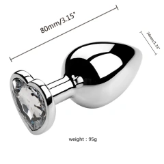 3PCS S/M/L Metal Anal Plug Butt Plug Sex Toy Butt Toy for Women Men Couples Adult Game Masturbator Anal Diamond Sex Shop 18+
