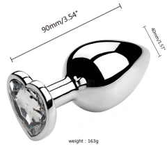 3PCS S/M/L Metal Anal Plug Butt Plug Sex Toy Butt Toy for Women Men Couples Adult Game Masturbator Anal Diamond Sex Shop 18+