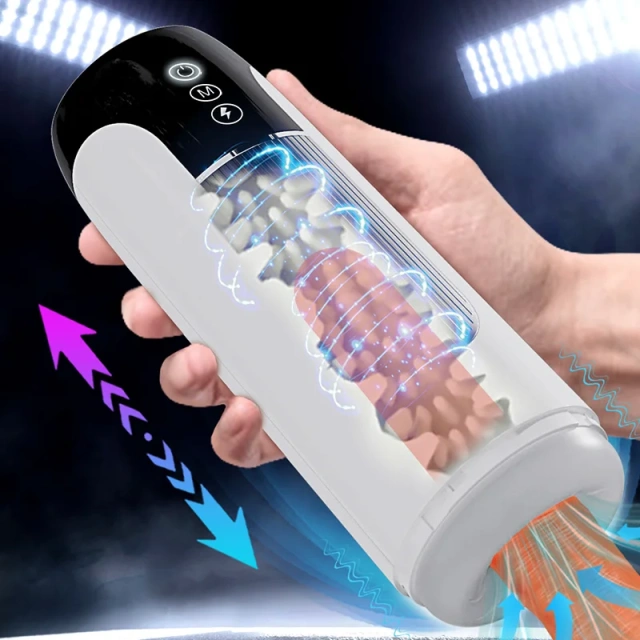 Male Masturbation Cup Penis Vibration Vagina Massage Pussy Sucking Thrusting Male Masturbator Sexmachine Sex Toys Adult for Men