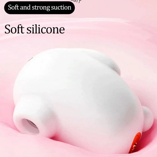 Cute Moon Rabbit Sucking Vibrating Egg Massager Pussy Clit G-spot Clitoral Stimulator USB Rechargeable Adult Sex Toy