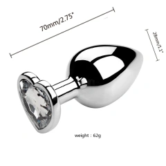 3PCS S/M/L Metal Anal Plug Butt Plug Sex Toy Butt Toy for Women Men Couples Adult Game Masturbator Anal Diamond Sex Shop 18+