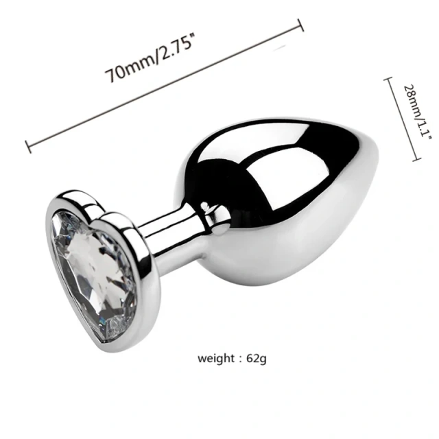 3PCS S/M/L Metal Anal Plug Butt Plug Sex Toy Butt Toy for Women Men Couples Adult Game Masturbator Anal Diamond Sex Shop 18+