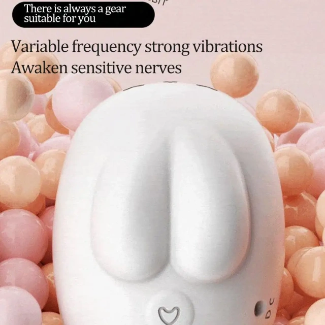 Cute Moon Rabbit Sucking Vibrating Egg Massager Pussy Clit G-spot Clitoral Stimulator USB Rechargeable Adult Sex Toy
