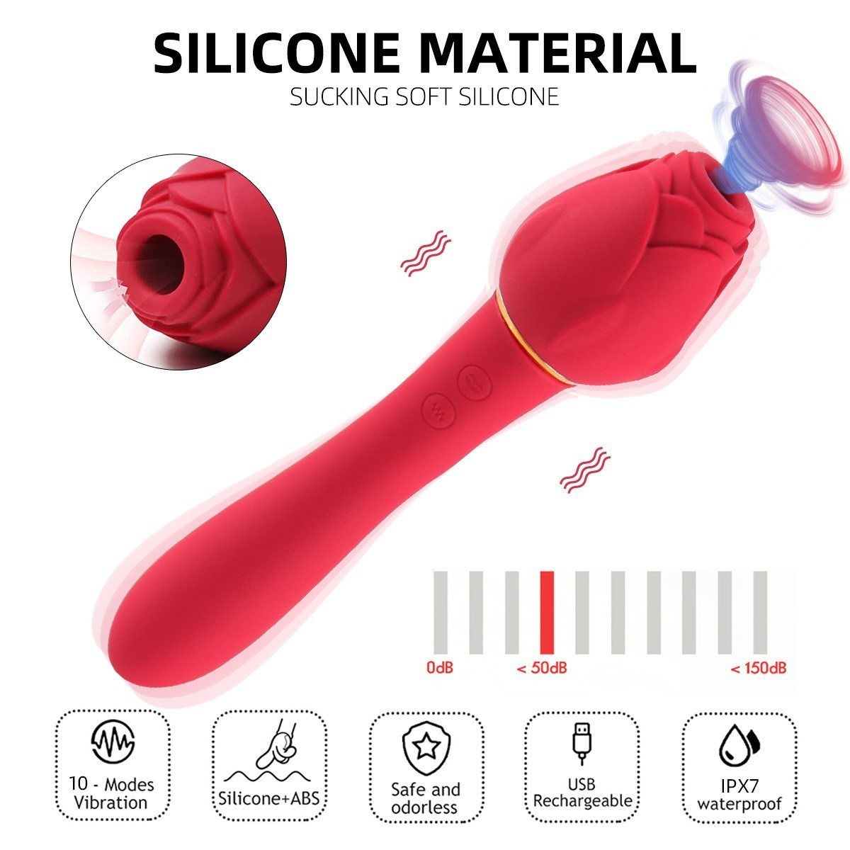 Rose Sucking Vibrator