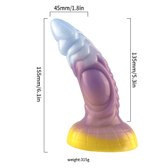 QS-H014  Liquid silicone dildo
