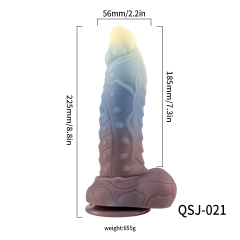 QS-H021   Liquid silicone dildo
