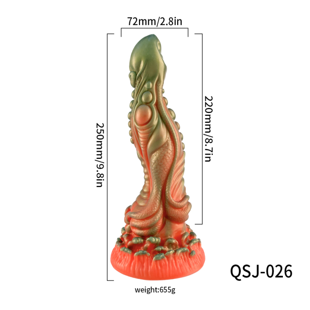 QS-H026  Liquid silicone dildo