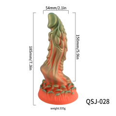 QS-H028   Liquid silicone dildo