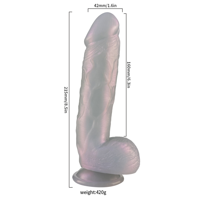 QS-B005   Liquid silicone dildo