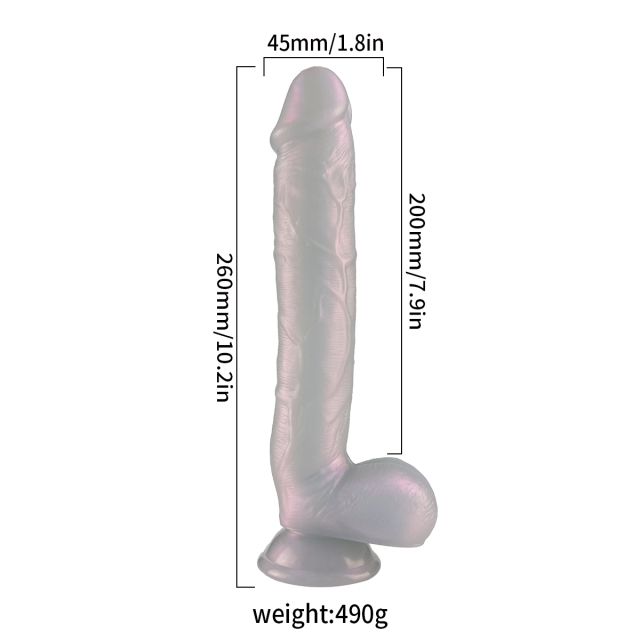 QS-B007   Liquid silicone dildo