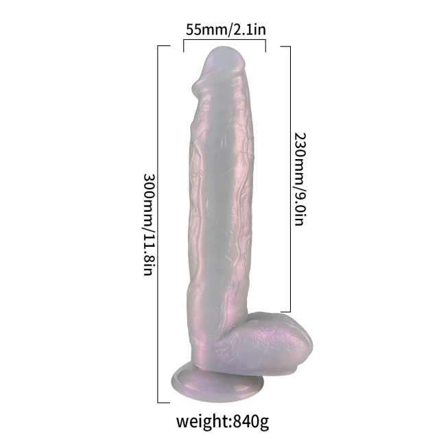 QS-B009   Liquid silicone dildo