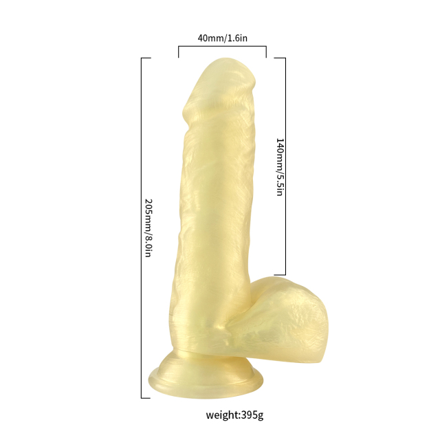 QS-B023    Liquid silicone dildo
