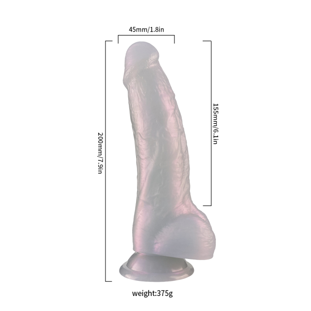 QS-B037    Liquid silicone dildo