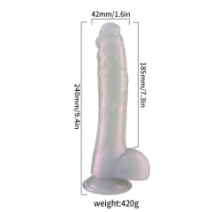 QS-B053  Liquid silicone dildo