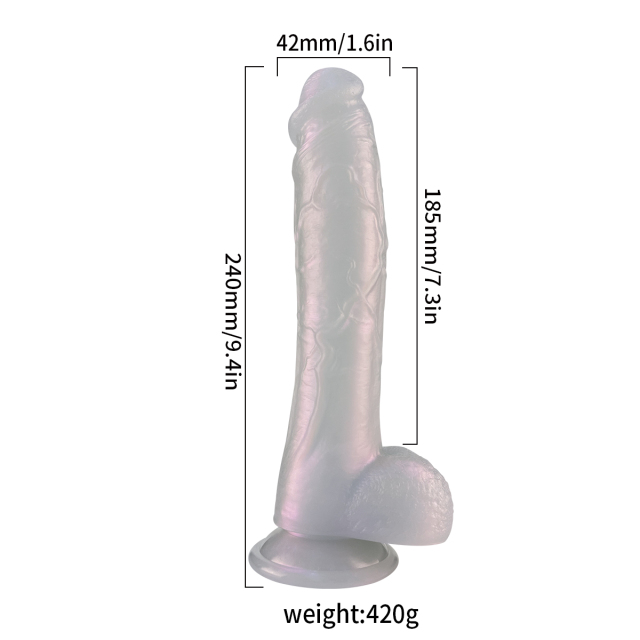QS-B053  Liquid silicone dildo