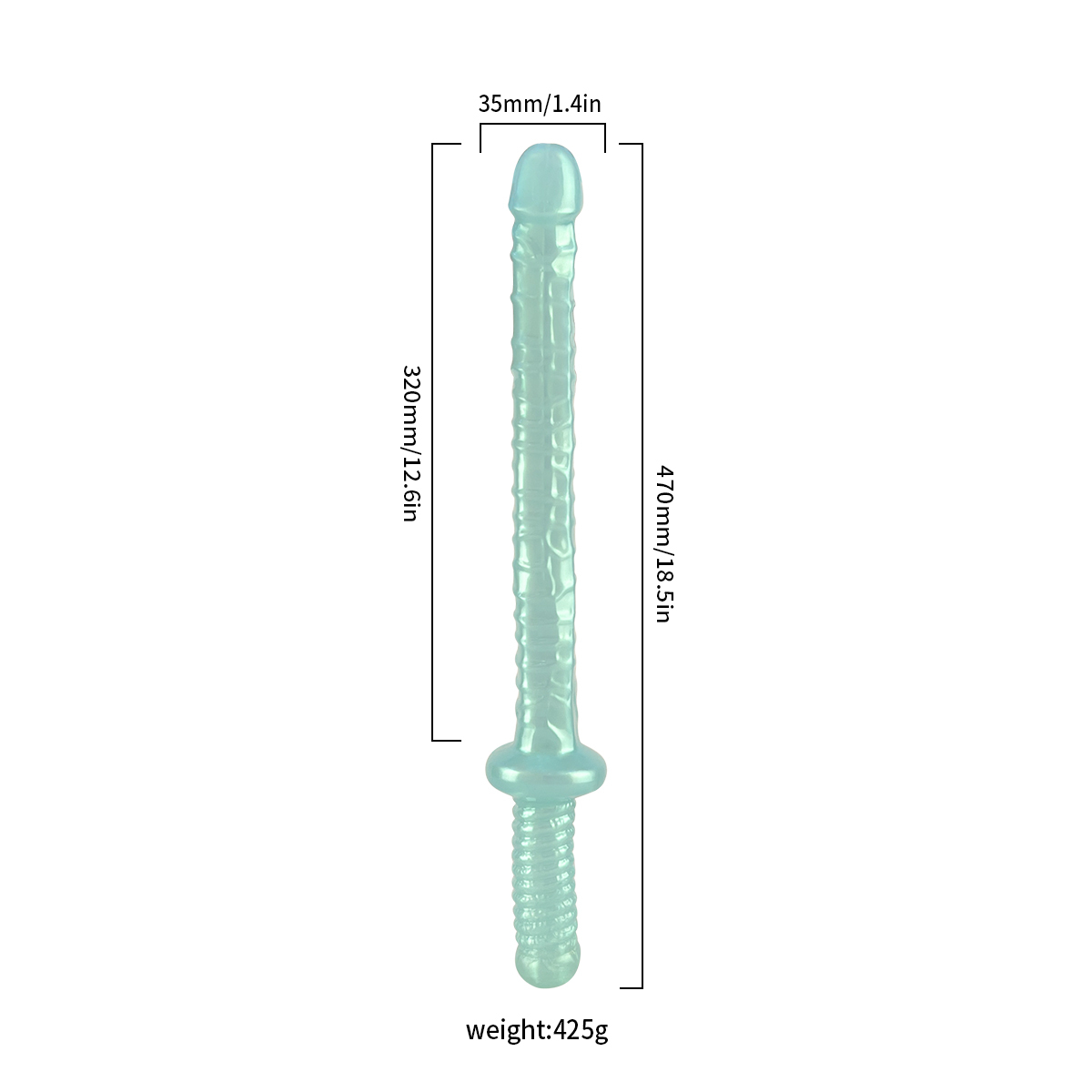 QS-D002   Liquid silicone dildo