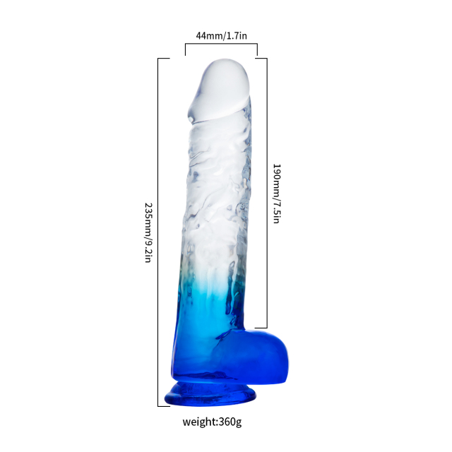 QS-D004-L Injection-Molded TPE Dildo