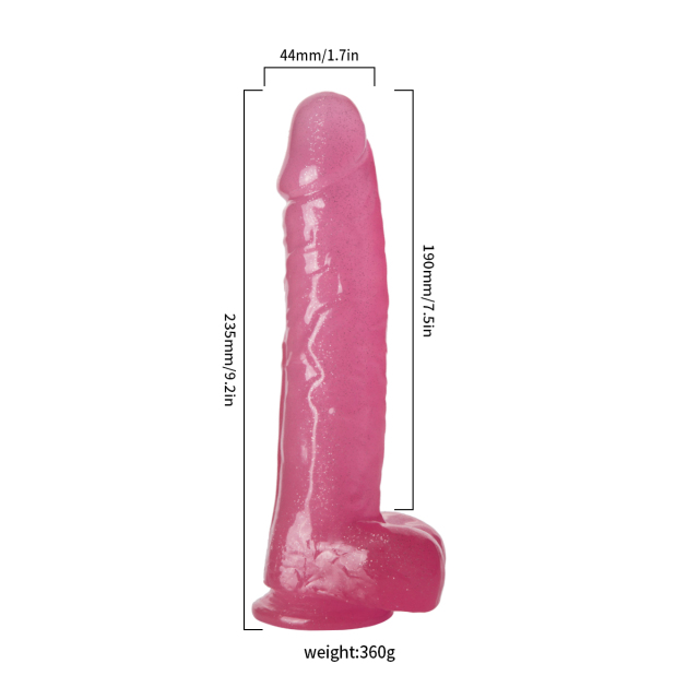 QS-D004-L Injection-Molded TPE Dildo