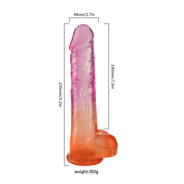 QS-D004-L Injection-Molded TPE Dildo