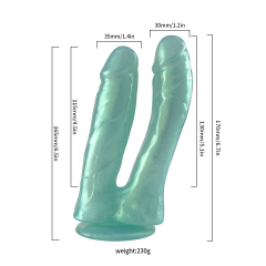 QS-D009  Liquid silicone dildo