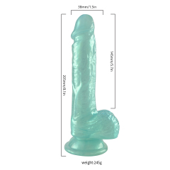 QS-D010  Liquid silicone dildo