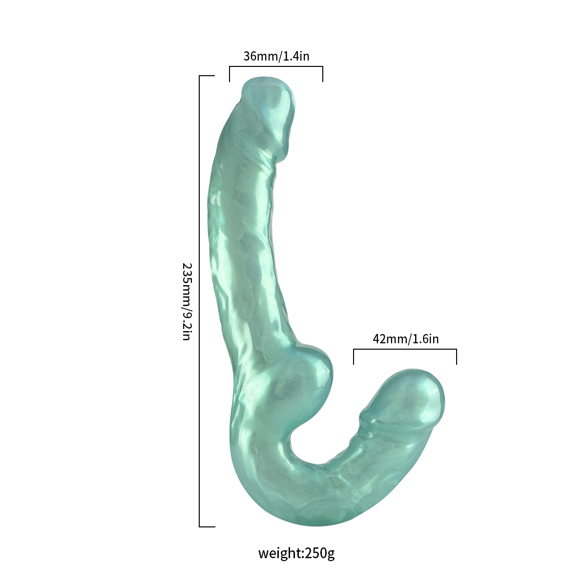 QS-D014   Liquid silicone dildo