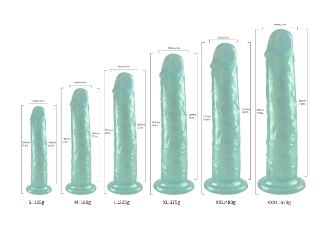 QSD-015  Liquid silicone dildo