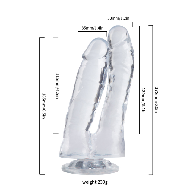 QS-D009 Injection-Molded TPE Dildo