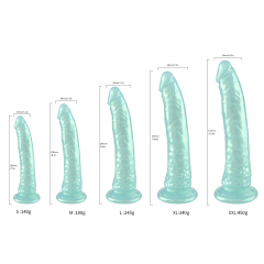 QS-D016M  Liquid silicone dildo
