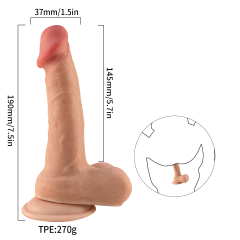 QSLP-001   Double-Layer TPE Penis with Reverse Glue
