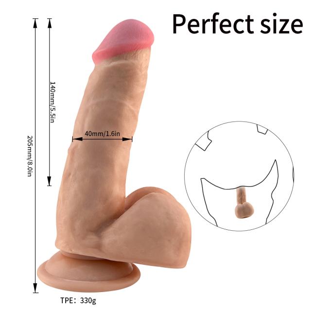 QSLP-023   Double-Layer TPE Penis with Reverse Glue