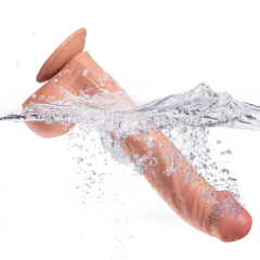 QS-B012 Pour-over PVC Single-layer Dildo