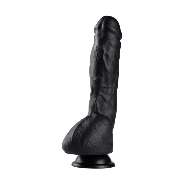 QS-B028 Pour-over PVC Single-layer Dildo