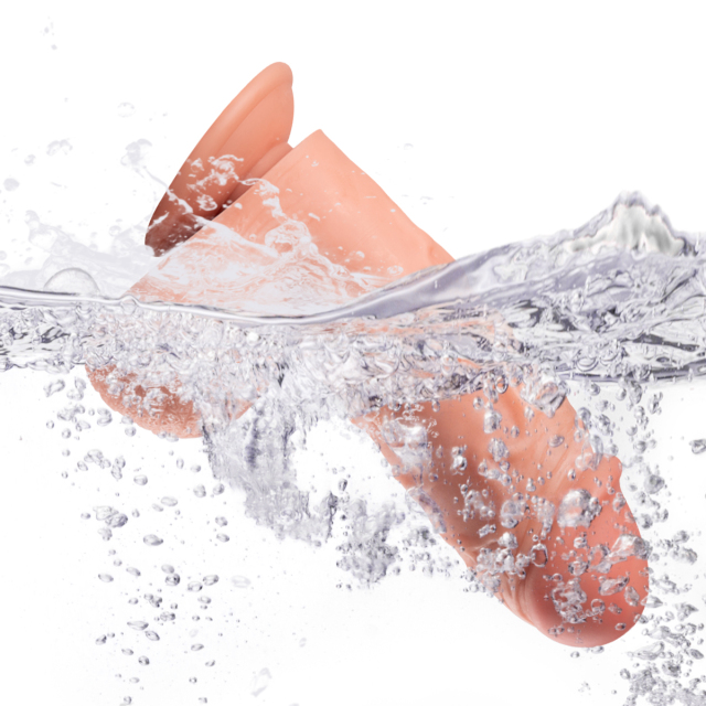 QS-B011  Pour-over PVC Single-layer Dildo