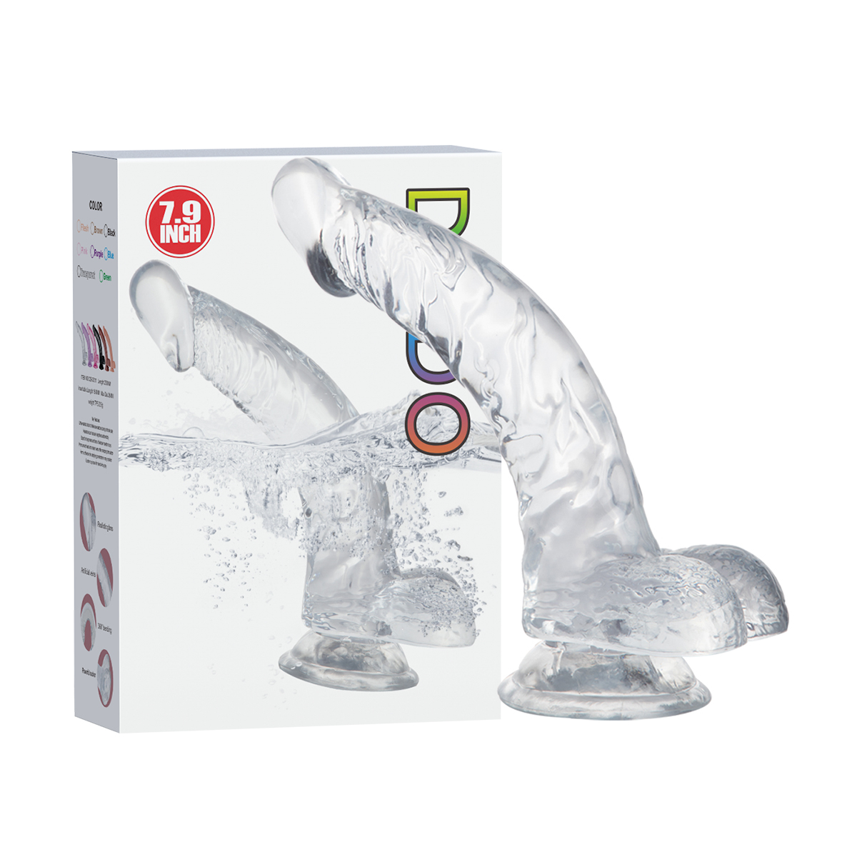 QS-D011 Injection-Molded TPE Dildo