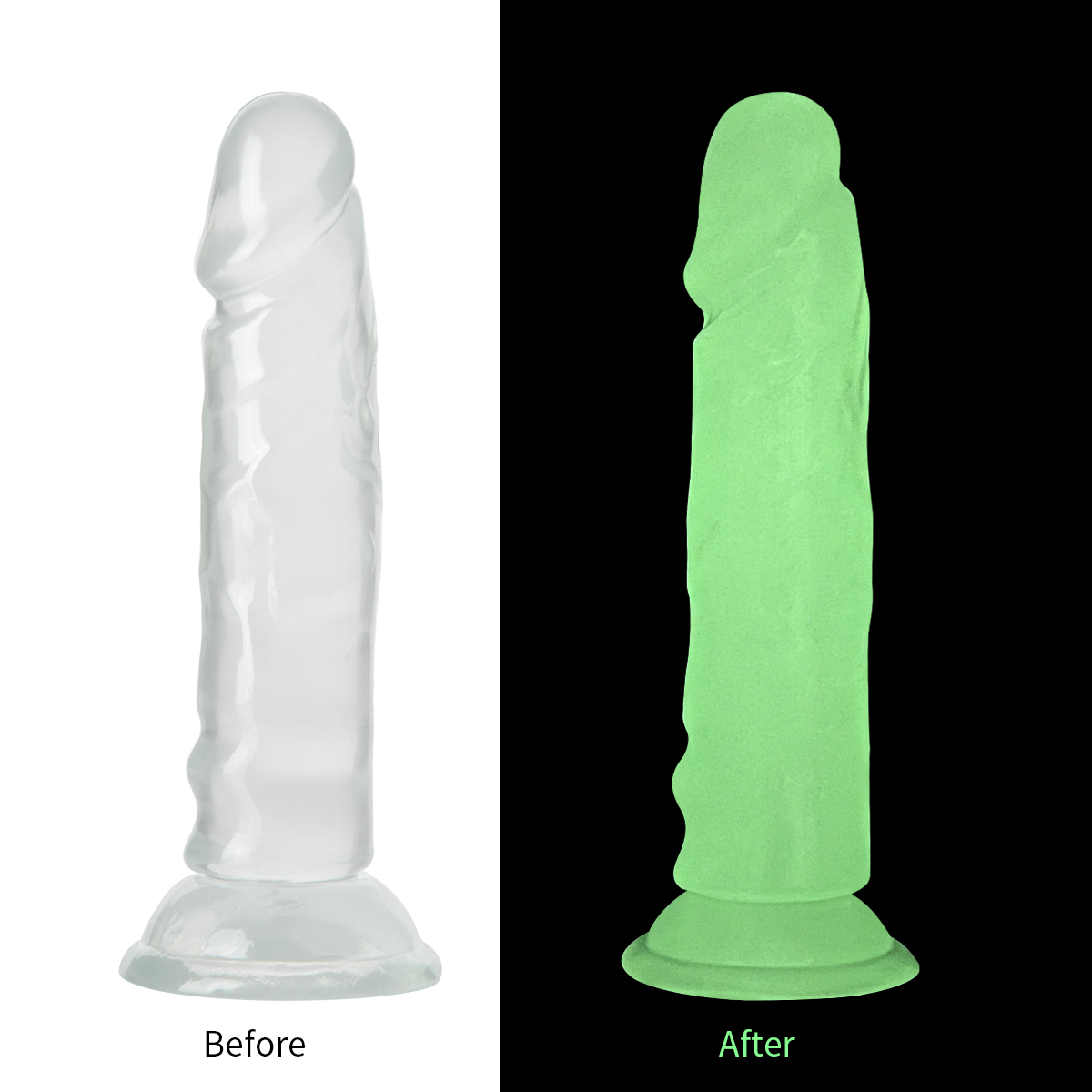 QS-D008-S Injection-Molded TPE Dildo