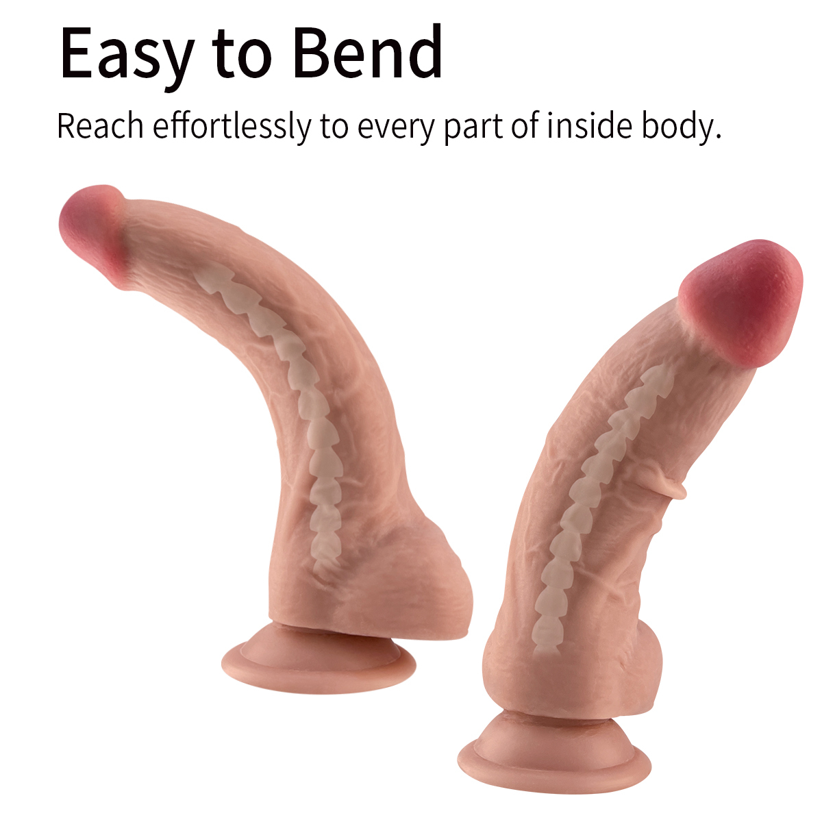 QSLP-037   Double-Layer TPE Penis with Reverse Glue