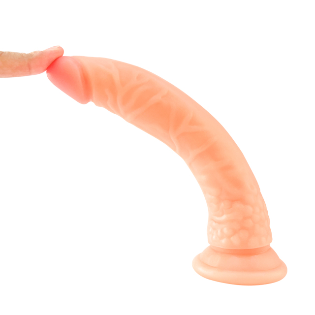 QS-B049 Pour-over PVC Single-layer Dildo