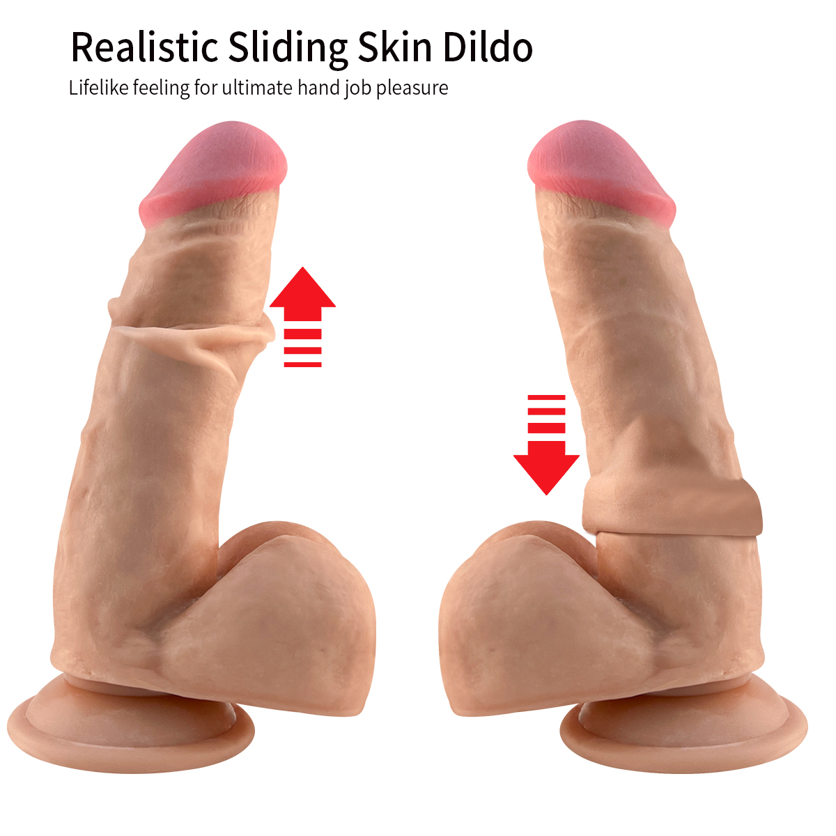 QSLP-023   Double-Layer TPE Penis with Reverse Glue