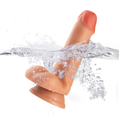 QS-B039 Pour-over PVC Single-layer Dildo