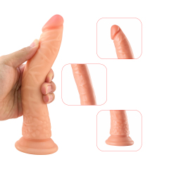QS-B049 Pour-over PVC Single-layer Dildo