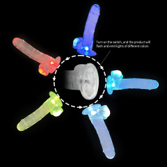 D018-M-LED Injection-Molded TPE Dildo